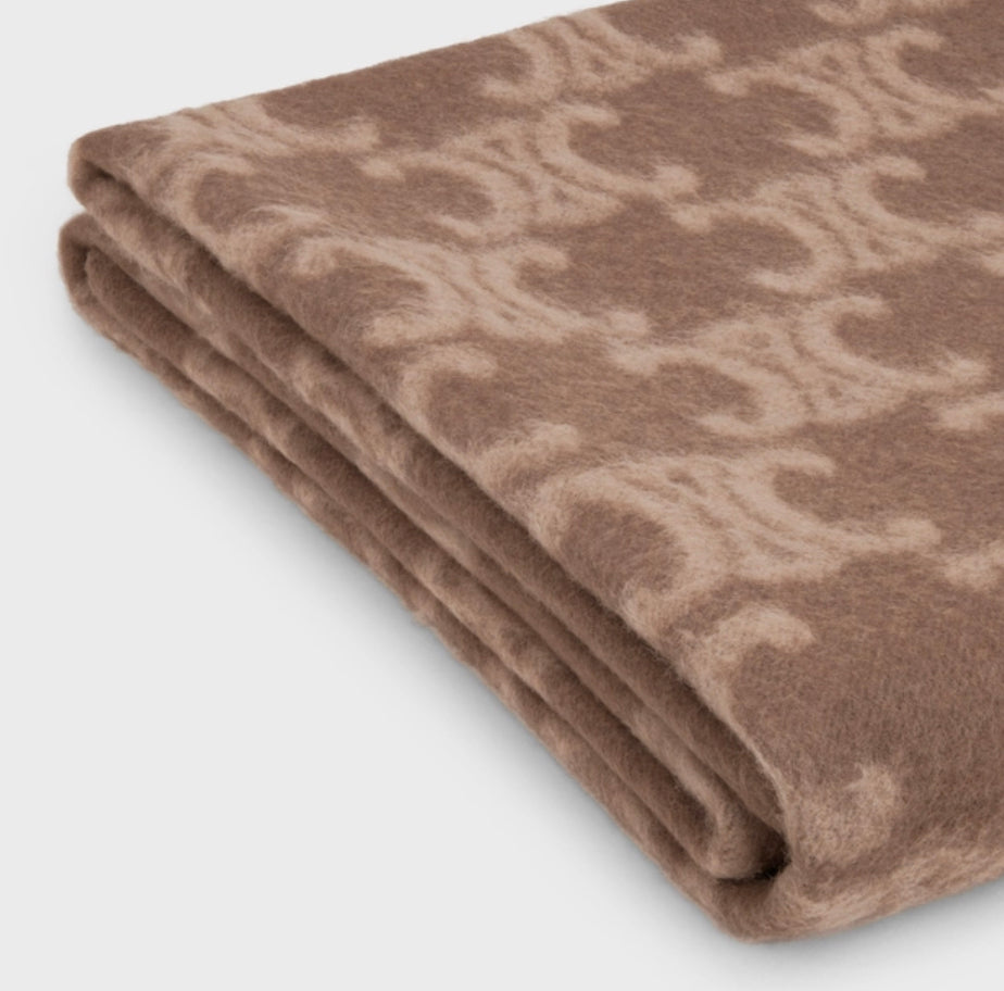 Celine blanket in monogram wool