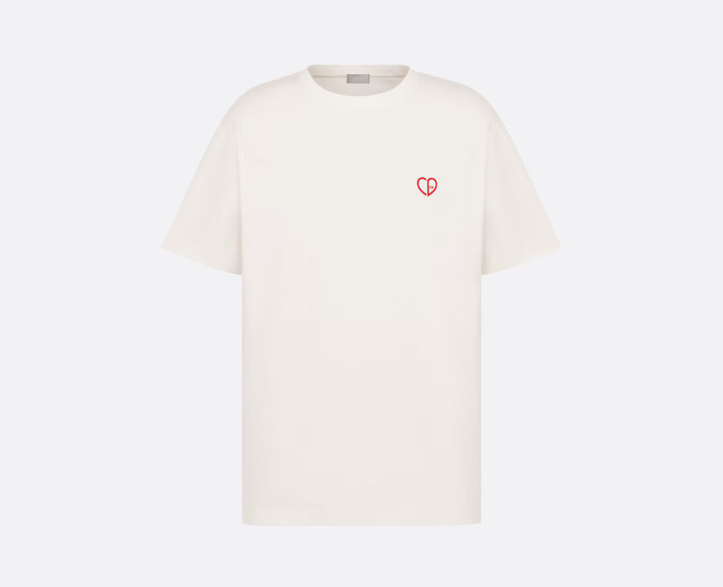 Dior CD heart relaxed fit T-shirt,Dior T-shirts ,Dior online shop ,Dior on sale,Dior Outlet, Dior men's  T-shirt,Dior 493J696