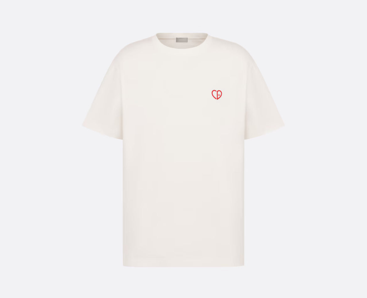 Dior CD heart relaxed fit T-shirt,Dior T-shirts ,Dior online shop ,Dior on sale,Dior Outlet, Dior men's  T-shirt,Dior 493J696