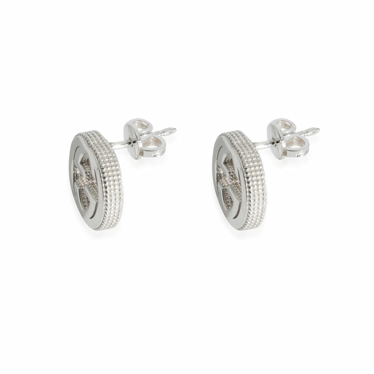 Gucci Running G Stud Earring in Sterling Silver,gucci online shop, gucci on sale, gucci outlet,gucci earring,GUCCI, gucci wom