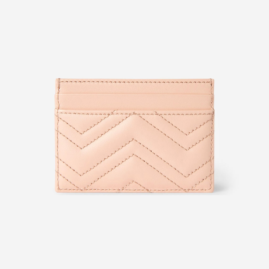 Gucci 443127 DTDHD,Gucci GG Marmont card case,Gucci GG Marmont card holder,Gucci pink card holder,Gucci GG logo pink card hol