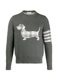 Thom Browne 4-bar Hector icon jumper
