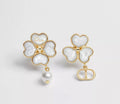 Winniemodo,Winniemodony,Dior E4488WOMMP,Dior earrings,Dior earrings sale,Dior clover earrings,Luxury accessories,Fashion Acce