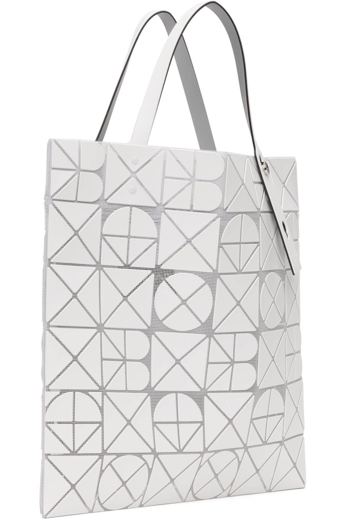Issey miyake 252730M172012, BAO BAO ISSEY MIYAKE white Font Tote,ISSEY MIYAKE white Font Tote,BAO BAO white Tote,Issey miyake