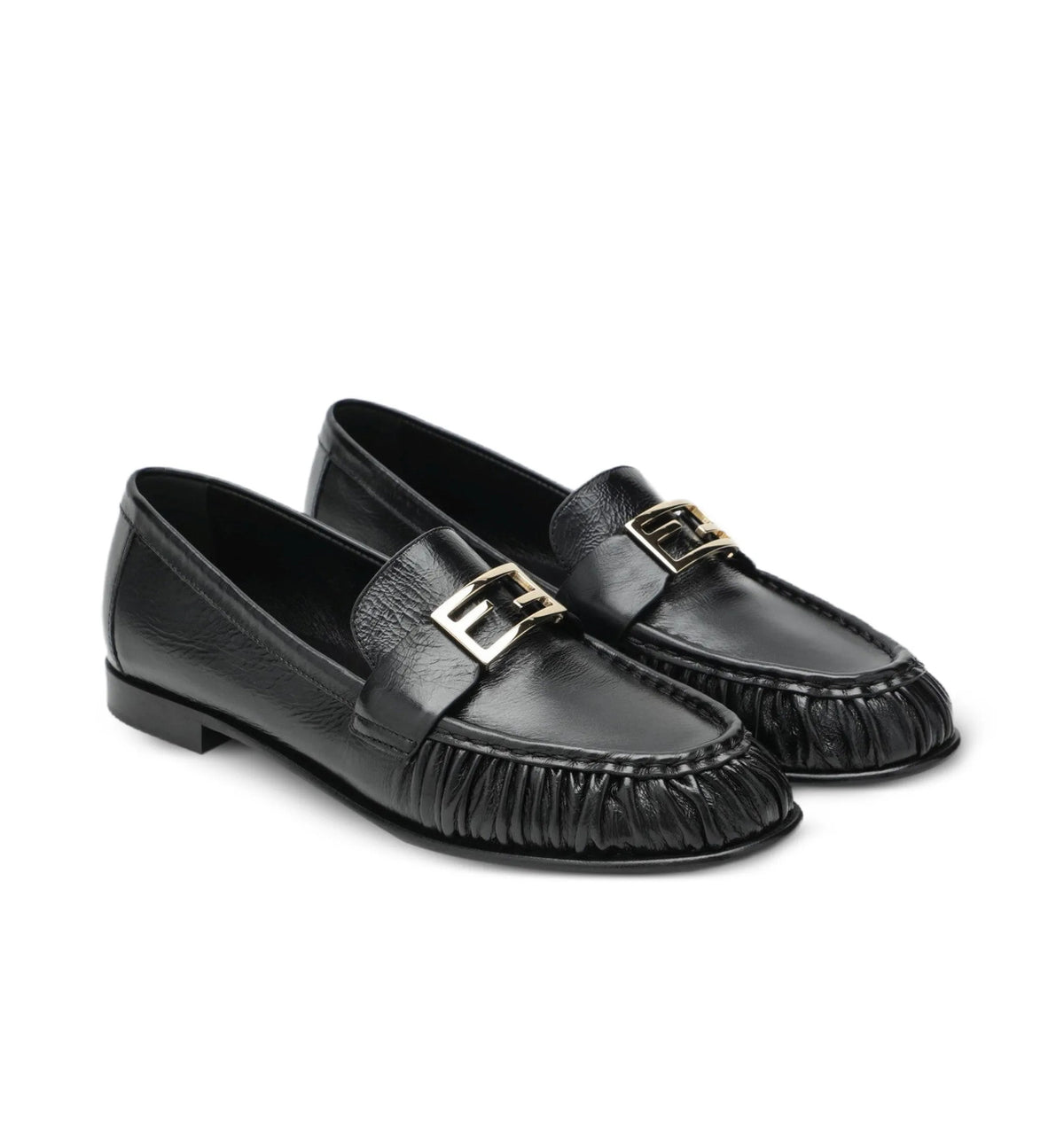 Winniemodo,Winniemodony,Fendi 8D8756NBA,Fendi loafer,Fendi loafer women,Fendi shoes black,Fendi shoes outlet,Fendi flats disc