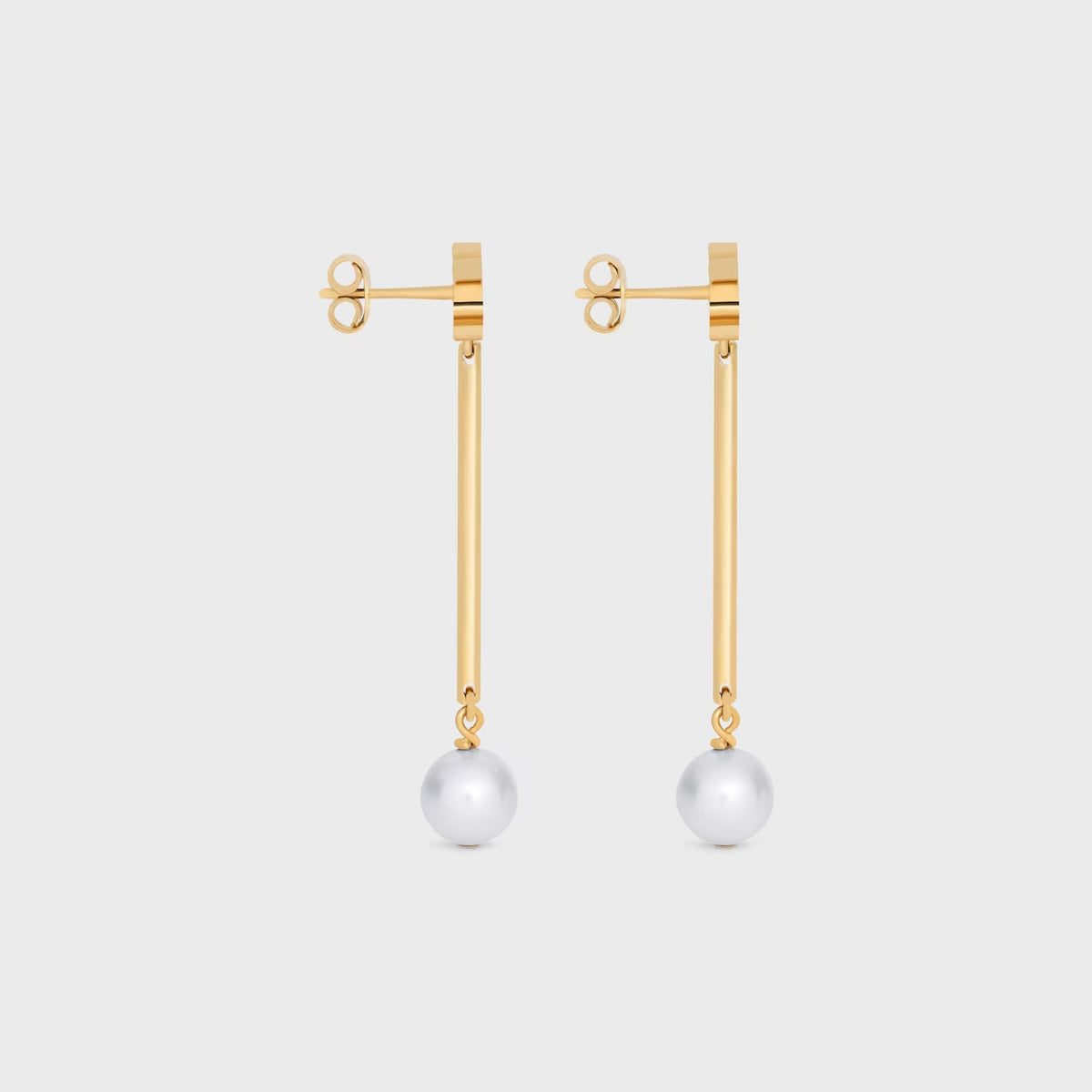 Winniemodo,Winniemodony,Celine B102W6PRB.01GI,Celine triomphe earrings,Celine triomphe earrings pearl,Celine earrings sale,Ce