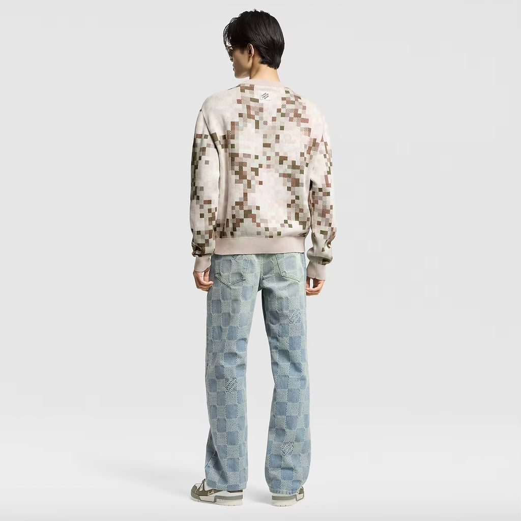 Lv 1AGKFH,Louis Vuitton 1AGKFH,Louis Vuitton graphic sweater,Lv graphic sweater,Lv checkered sweater mens,Lv graphic sweater