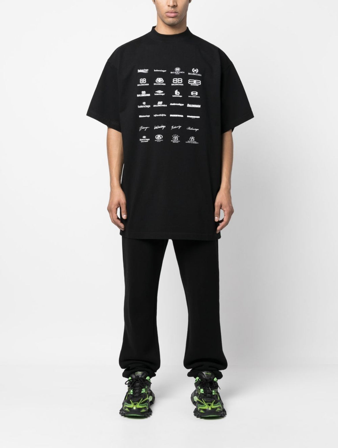 Balenciaga archives logos print cotton T-shirt