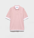 Prada 39586,Prada pique and jersey polo shirt,Prada polo shirt pink,Prada polo shirt light blue,Prada polo shirt sale,Prada p