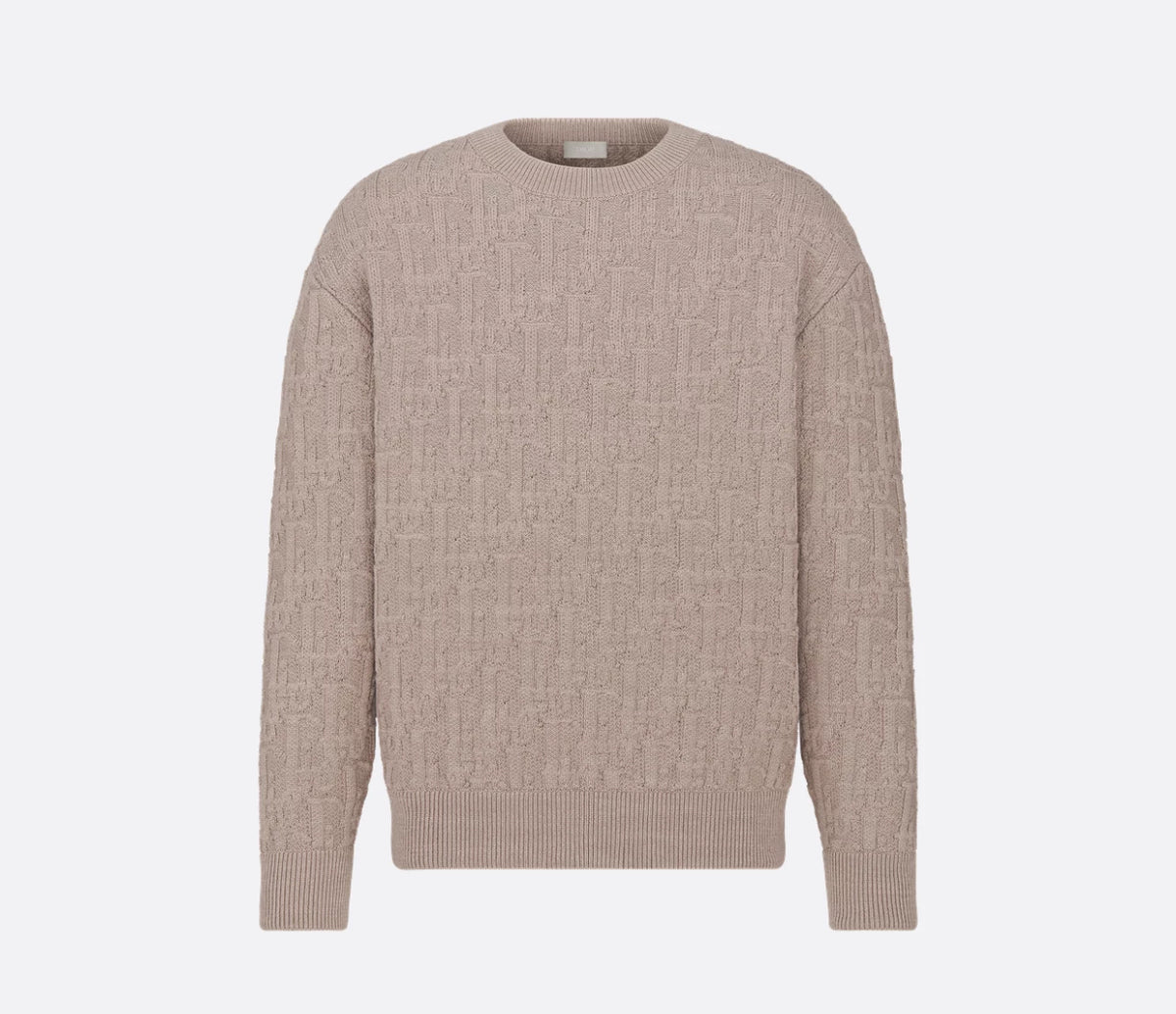 Dior 513M634A7003,Dior oblique sweater,Dior oblique sweater beige,Dior monogram sweater,Dior beige monogram sweater,Dior mens
