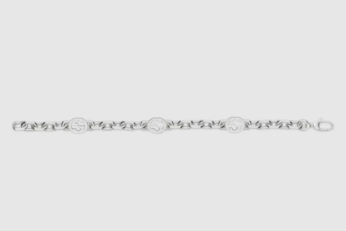 Winniemodo,Winnie modo,Gucci 620798 J8400,Gucci interlocking chain bracelet,Gucci bracelet,Gucci bracelet sale,Gucci chain br