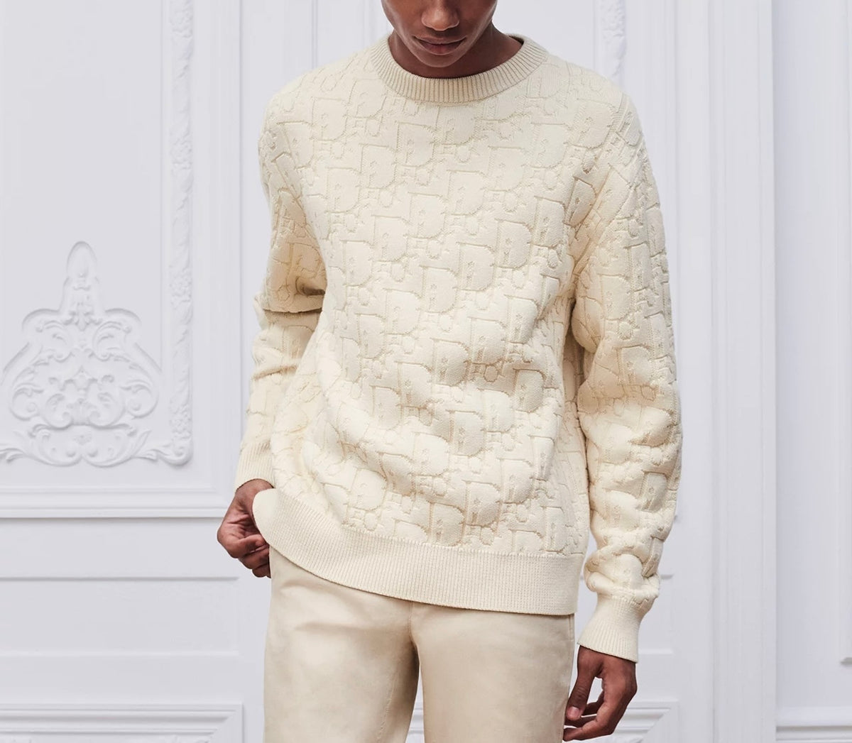 Winniemodo,Winniemodony,Dior 683M695A7044,Dior oblique sweater,Dior monogram sweater,Dior monogram sweater ivory,Dior monogra