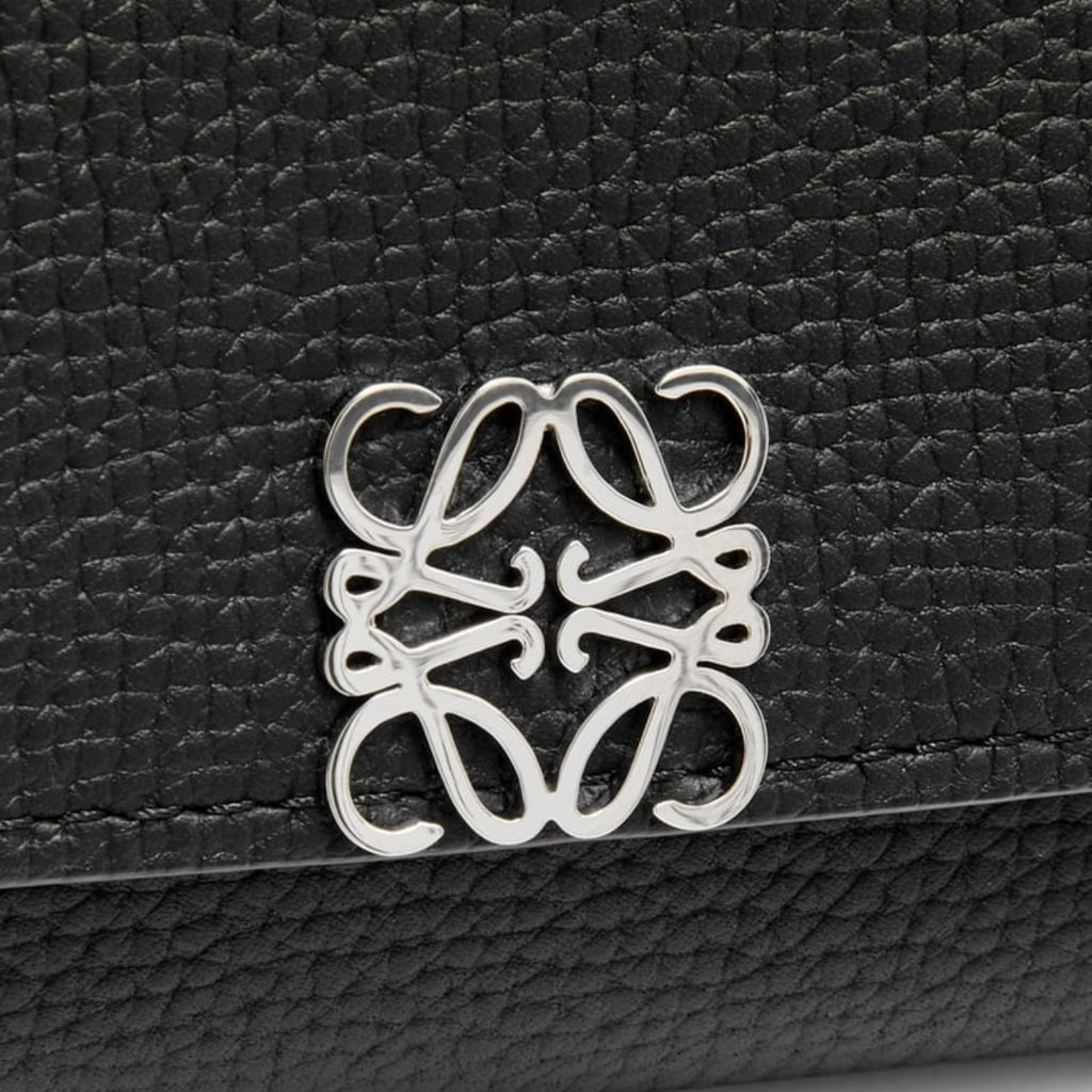 Loewe Anagram black wallet,Loewe vertical black wallet,Loewe anagram small vertical wallet,Loewe black wallet,Loewe womens wa