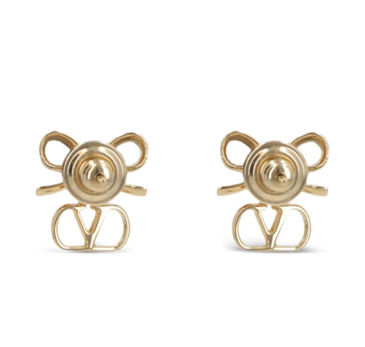 Winniemodo,Winniemodony,Valentino bow earrings,Valentino earrings,Valentino gold earrings,Valentino earring sale,Valentino ea