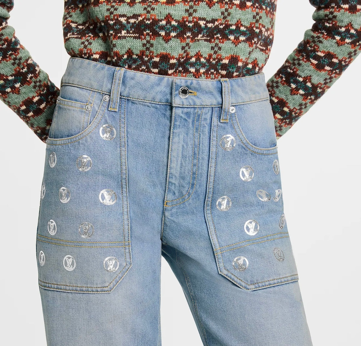 Winniemodo,Winniemodony,Louis Vuitton 1AIPPP,LV 1AIPPP,Louis Vuitton denim pants,LV denim pants,Louis Vuitton jeans,Louis Vui