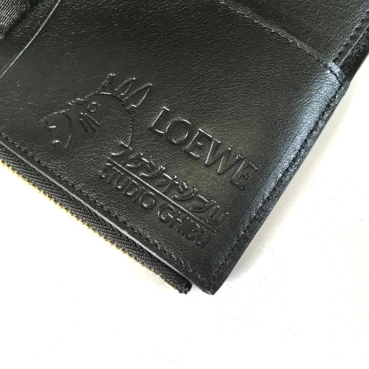 Loewe Spirited Away Noface Kaonasi Red Leather Wallet,Loewe kaonashi wallet,Loewe studio ghibli spirited away kaonashi wallet