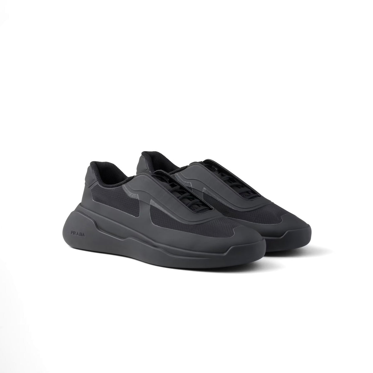 Prada 4E3608,Prada America's Cup Re-Nylon and bike fabric sneakers,Prada black sneaker,Prada black mens sneaker,Prada black r