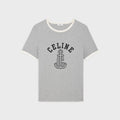 Celine RX071507Z.GAC3,Celine T-shirt jersey,Celine grey t-shirt,Celine grey womens t-shirt,Celine womens t-shirt,Celine women
