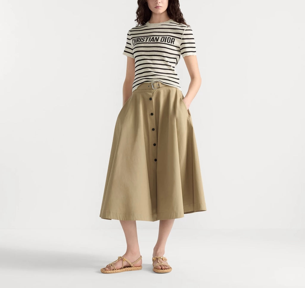 Dior 544S15A7034,Dior short sleeved sweater,Dior short sleeve sweater blue,Dior short sleeve striped sweater,Diorivera sweate