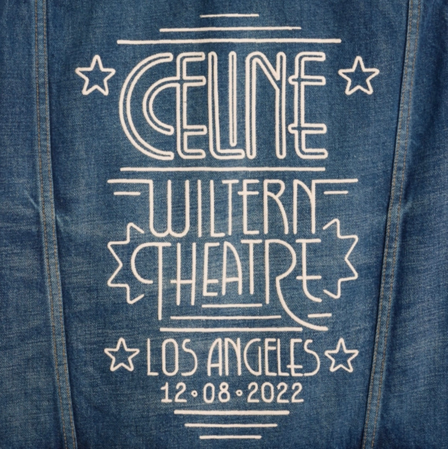 Celine trucker jacket in dark union wash denim,Celine on sale,Celine online shop,Celine outlet,Celine 2Q768365M.07DU,celine w
