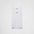 Prada 39546X,Winniemodo,Winnie modo,Prada ribbed knit jersey tank top,Prada white top,Prada white vest,Prada vest,Prada vest
