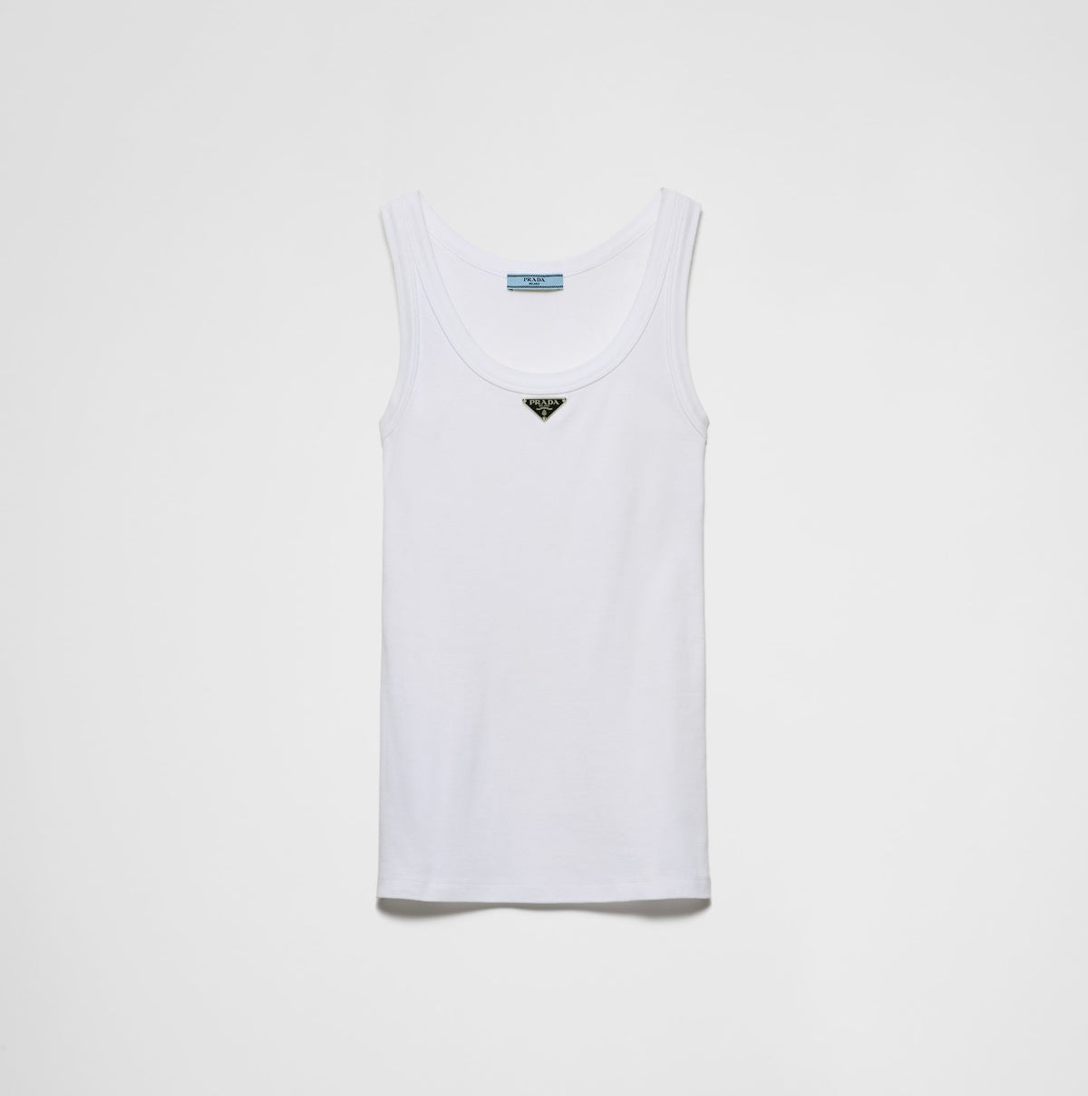 Prada 39546X,Winniemodo,Winnie modo,Prada ribbed knit jersey tank top,Prada white top,Prada white vest,Prada vest,Prada vest