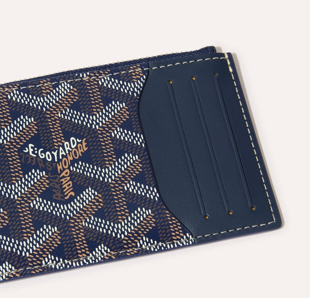 Goyard Bourbon zipper card holder