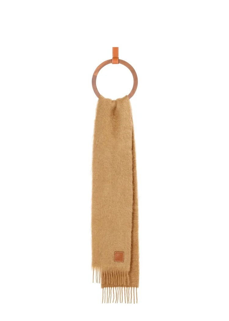 Loewe scarf in mohair and wool,loewe on sale,loewe online shop,loewe outlet,loewe F655254X01,loewe scarf , loewe cotton scarf