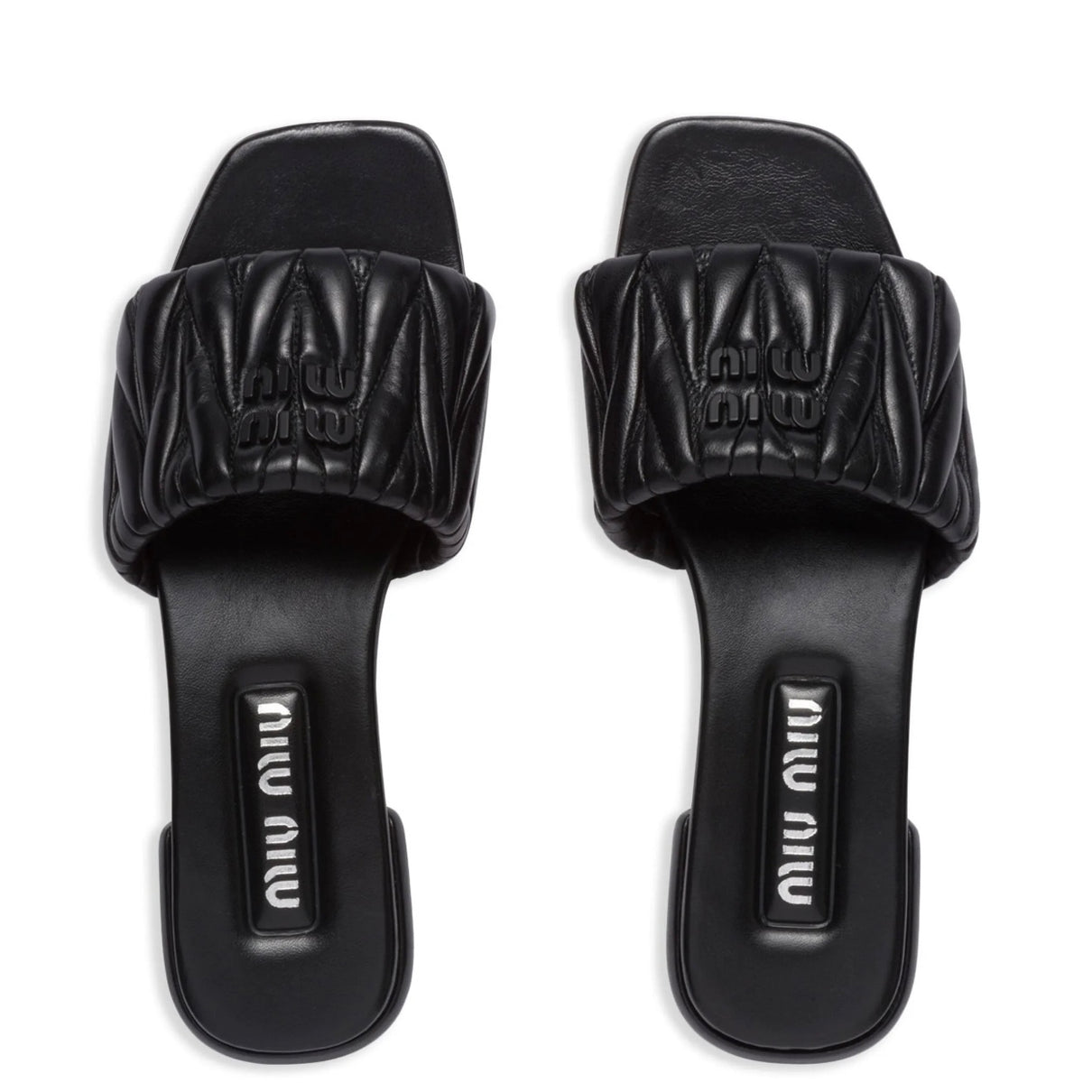 Winniemodo,Winnie modo,MIU MIU 5XX605,MIU MIU slippers,Miu Miu leather slides,MIU MIU slippers sale,MIU MIU slippers black,MI