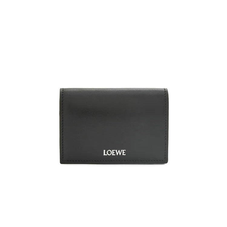 Loewe Slim bifold cardholder in shiny nappa calfskin,Loewe bifold card holder,Loewe men’s cardholder,Loewe black cardholder i