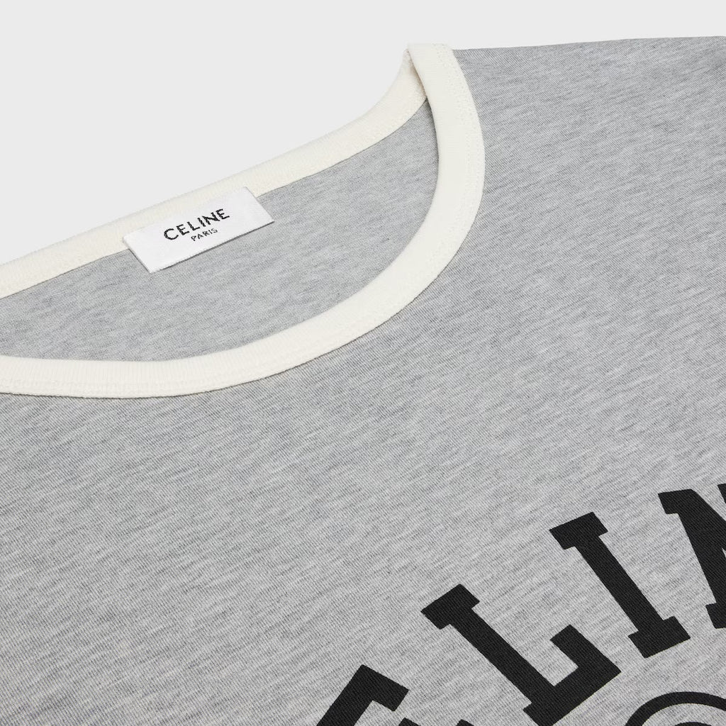 Celine RX071507Z.GAC3,Celine T-shirt jersey,Celine grey t-shirt,Celine grey womens t-shirt,Celine womens t-shirt,Celine women