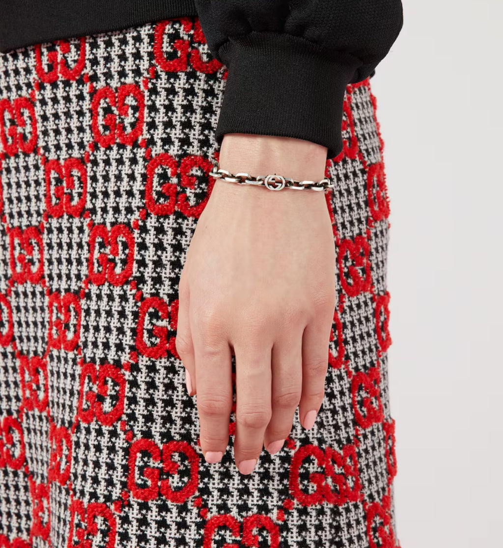 Winniemodo,Winnie modo,Gucci 620798 J8400,Gucci interlocking chain bracelet,Gucci bracelet,Gucci bracelet sale,Gucci chain br