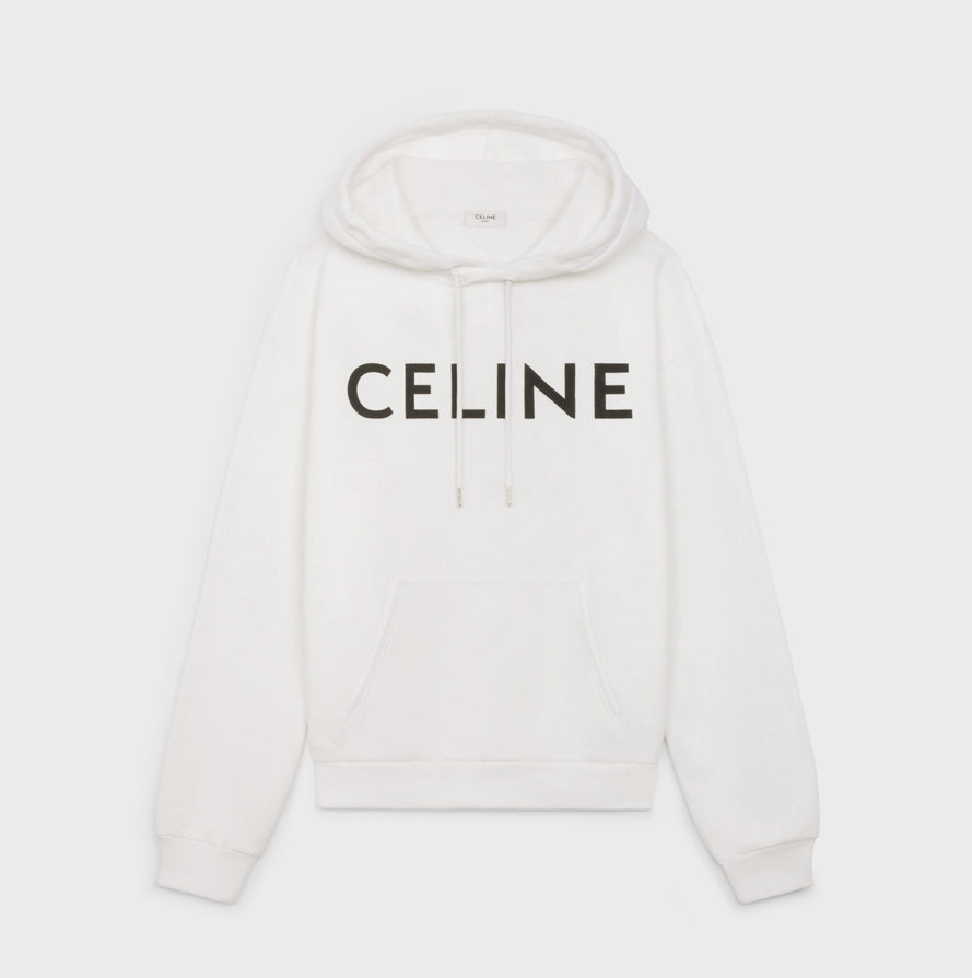 Celine hoodie in cotton fleece , celine 2Y321670Q ,celine men's hoodie , celine on sale, celine online shop,celine men's fash