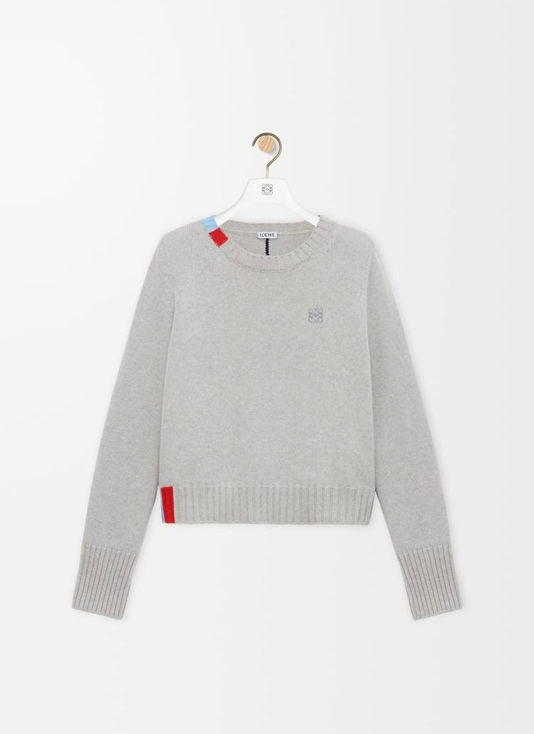 Winniemodo,Winniemodony,Loewe S359Y14KJ1,Loewe sweater cashmere,Loewe sweater cashmere sale,Loewe knit sweater blue,Loewe kni