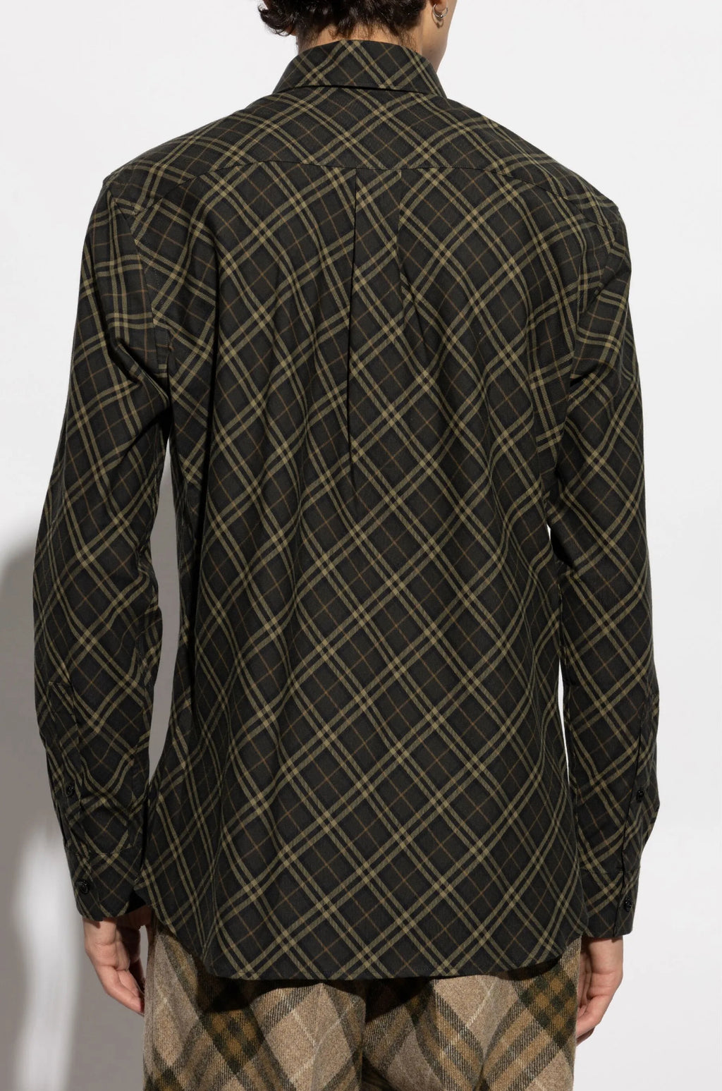 Burberry 8098841,Burberry shirt checkered,Burberry shirt green checkered,Burberry shirt men green,Burberry green checkered sh