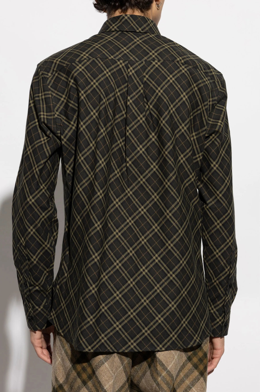 Burberry 8098841,Burberry shirt checkered,Burberry shirt green checkered,Burberry shirt men green,Burberry green checkered sh