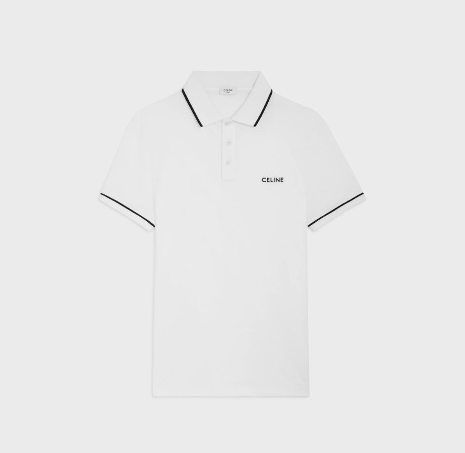 Celine classic polo shirt in cotton piqué