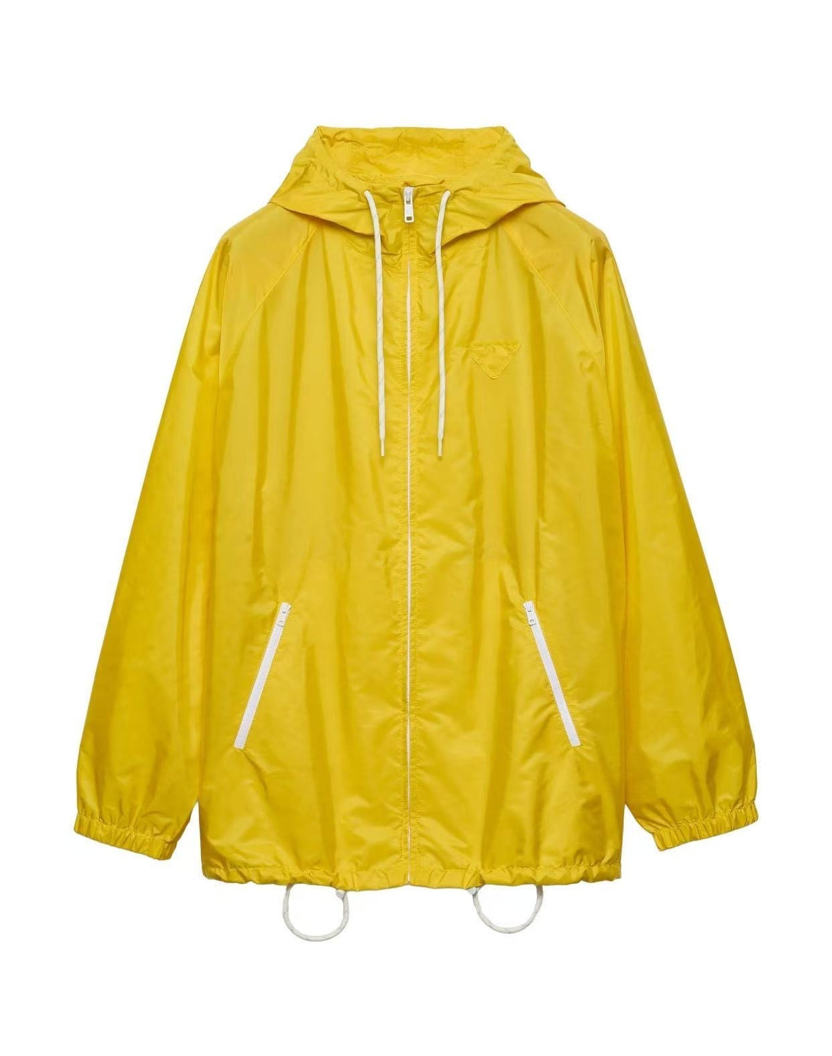 Prada 292276SOOO1WQ9,Prada lightweight jacket,Prada oversized yellow jacket,Prada oversized yellow jacket womens,Prada yellow