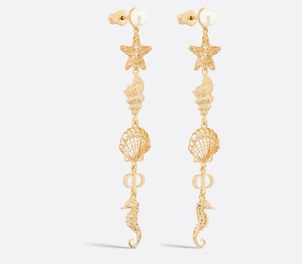 Dior Diorivera cabinet d’Été earrings,Dior seahorse earrings,Dior ocean series earrings,Dior pearls earrings,Dior earrings,Di