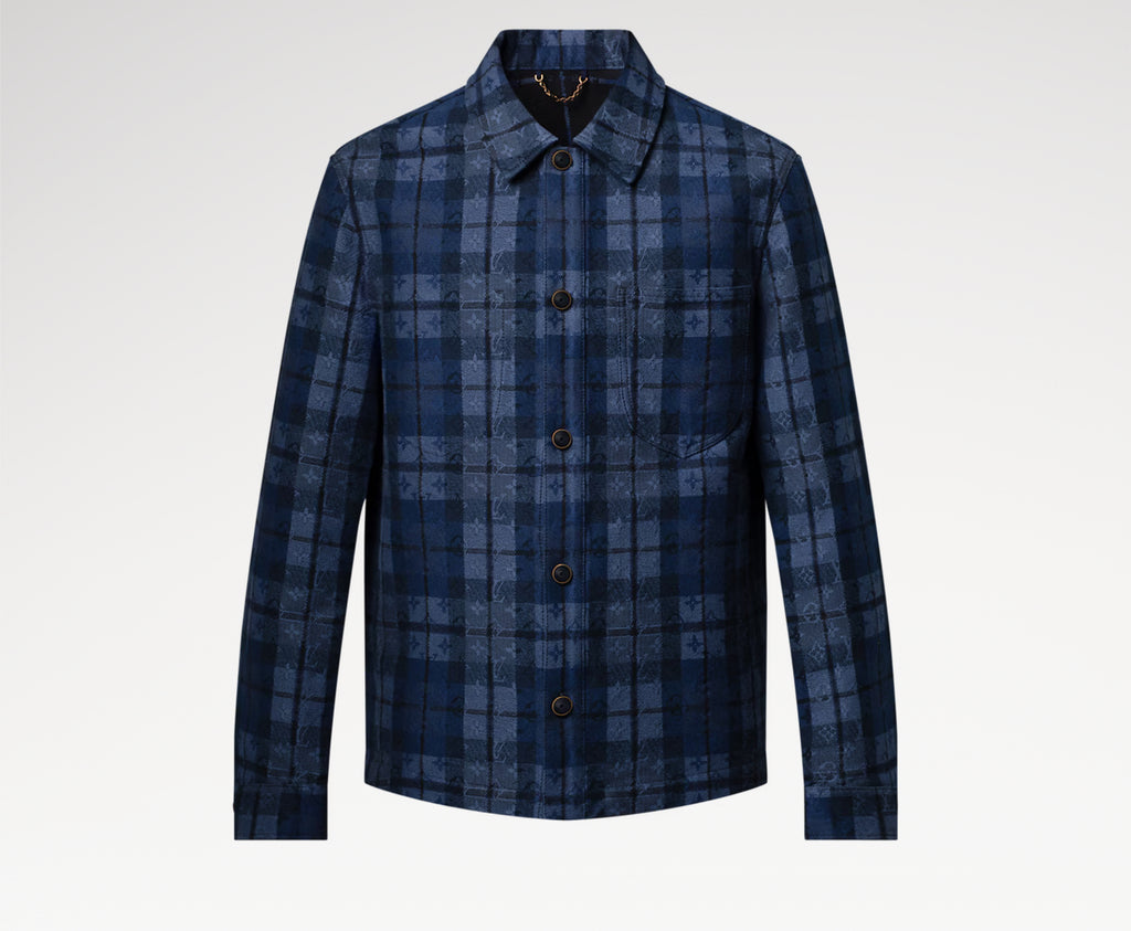 Winniemodo,Winnie modo,Louis Vuitton 1AIK91,LV 1AIK91,Louis Vuitton tartan denim overshirt,Louis Vuitto tartan denim jacket,L