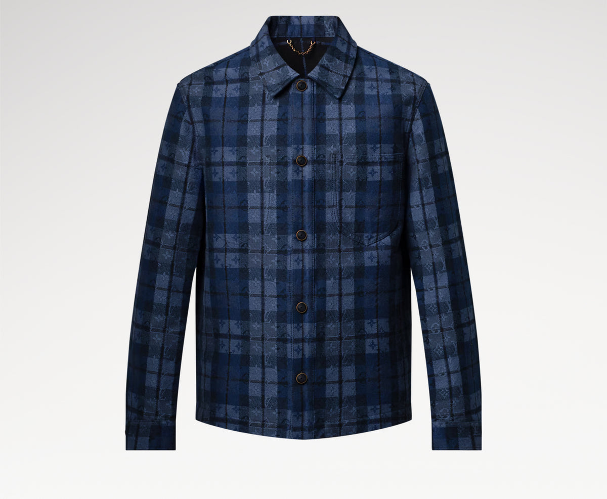 Winniemodo,Winnie modo,Louis Vuitton 1AIK91,LV 1AIK91,Louis Vuitton tartan denim overshirt,Louis Vuitto tartan denim jacket,L