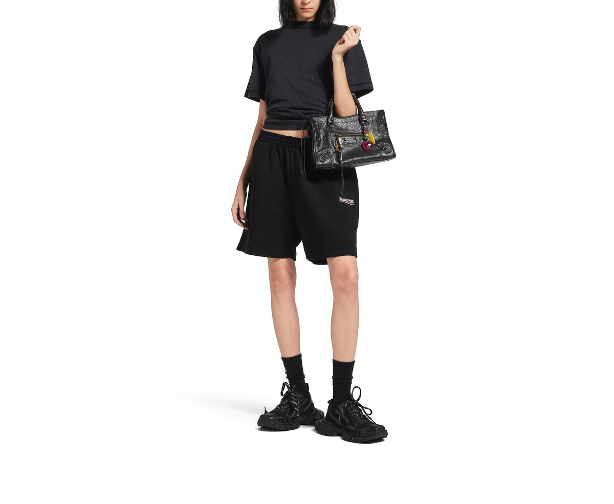 Winniemodo,Winnie modo,Balenciaga 676137TKVI91070,Balenciaga sweat shorts,Balenciaga shorts,Balenciaga shorts black,Balenciag