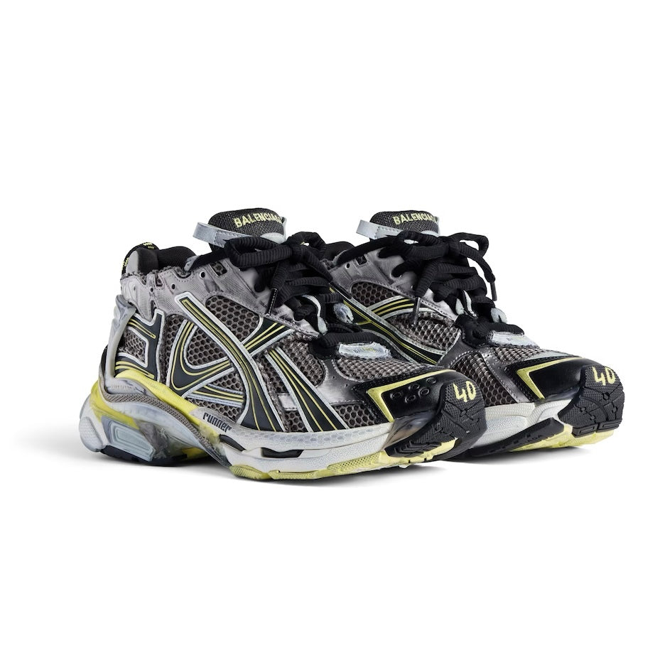 Balenciaga 772774W3RMU1279,Balenciaga Men’s Runner Sneaker,Balenciaga Men’s Runner,Balenciaga mens runner sneaker grey,Balenc