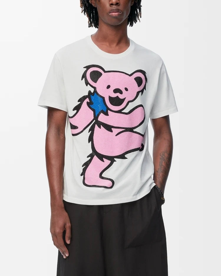 Loewe H616Y22J15,Loewe relaxed fit T-shirt in cotton,Loewe teddy bear t-shirt,Loewe teddy bear tee,Loewe teddy bear white t-s