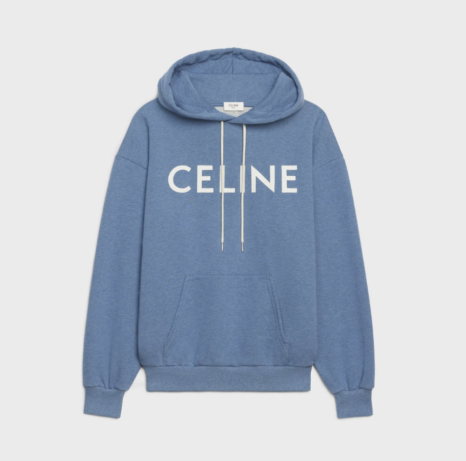 Celine loose cotton fleece hoodie