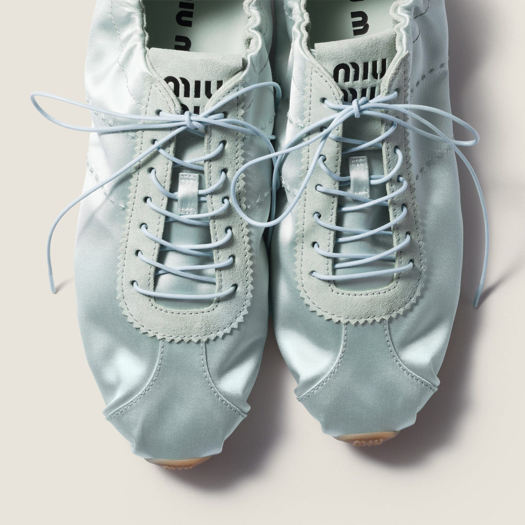 Winniemodo,Winniemodony,MIU MIU 5E570E,Miu Miu satin sneakers,Miu Miu satin sneakers blue,Miu Miu satin sneakers sale,Miu Miu