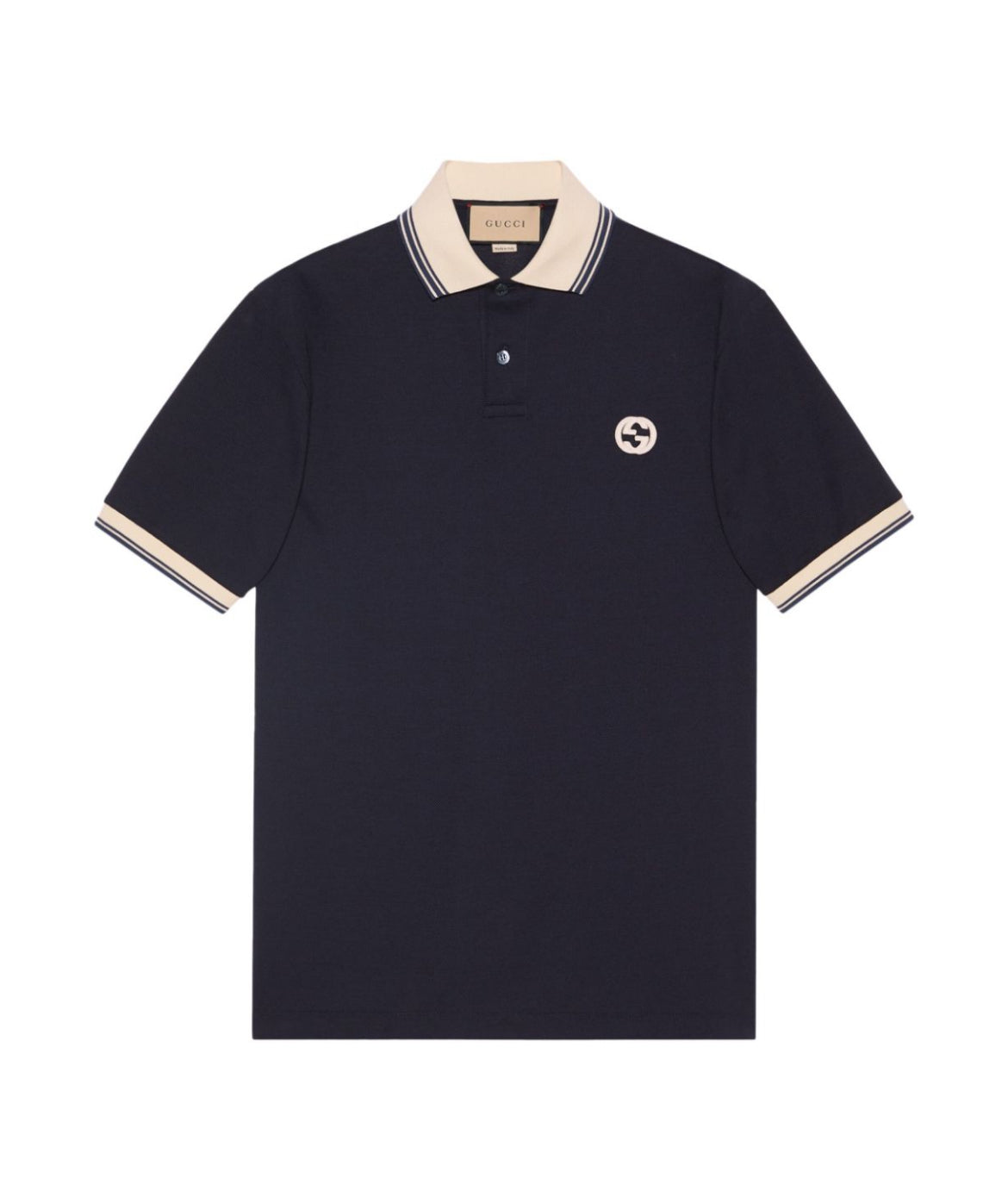 Gucci interlocking G cotton polo shirt,Gucci men's shirt,GUCCI 768641XJF47 ,Gucci outlet,GG,Gucci online shop,Gucci on sale,G