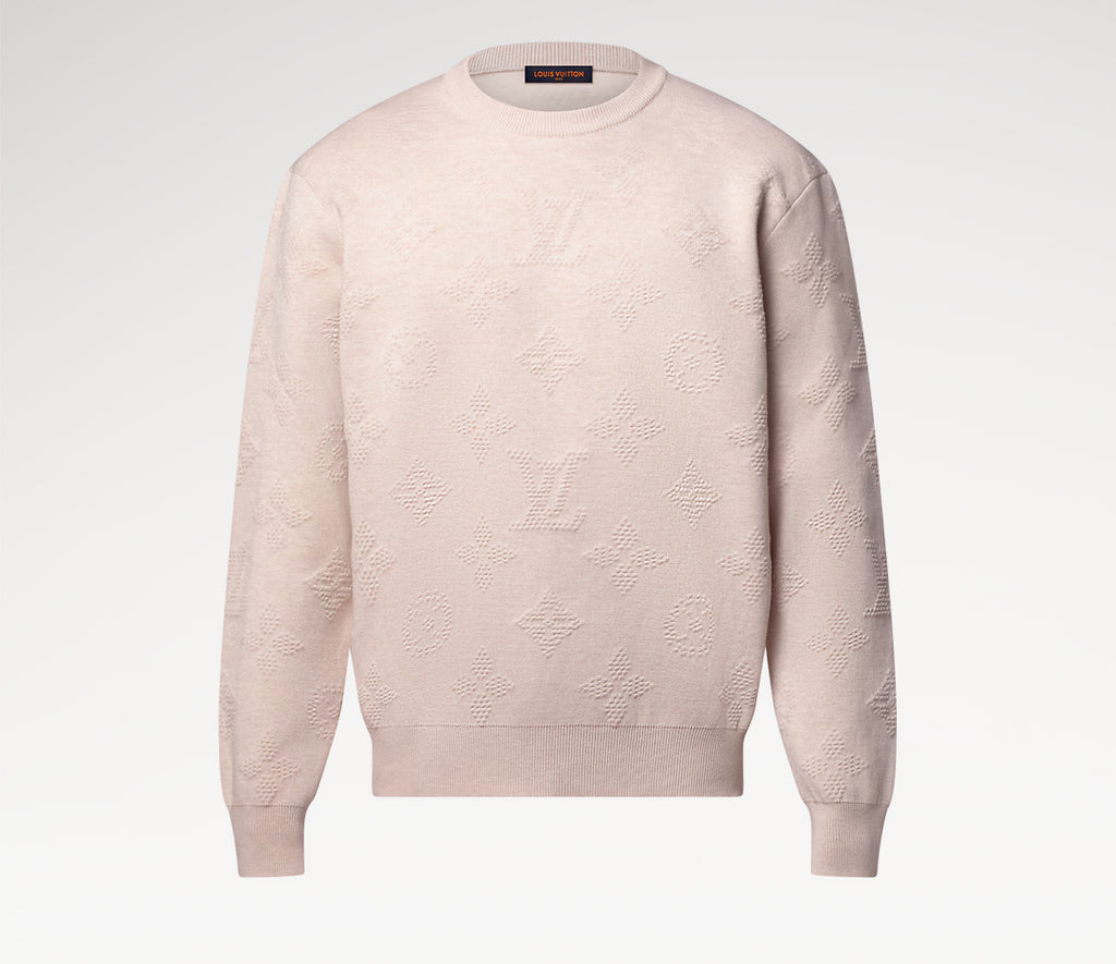 Louis Vuitton 1AHC83,LV 1AHC83,Louis Vuitton monogram sweater,Louis Vuitton monogram sweater mens,Louis Vuitton sweater nude,