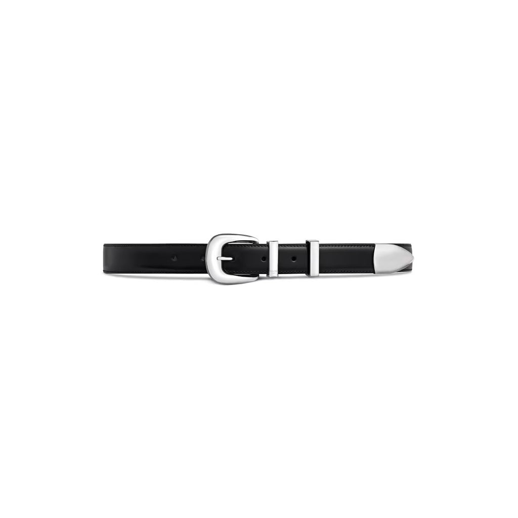 Celine Medium Western Belt,Celine 45BAG3A01.38SI,Celine Western Belt black,Celine womens Belt,Celine womens black Belt,Celine