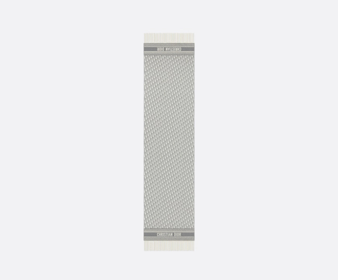 Dior oblique scarf,Dior scarf,Dior scarf grey monogram,DIOR men's scarf,Dior 01CDO309I093,Dior scarf online shop,Dior scarf o